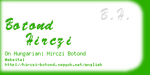 botond hirczi business card